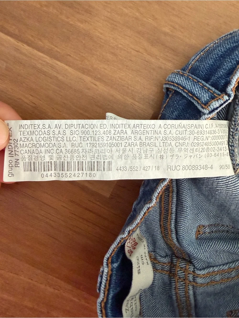 Zara Kids Blue Denim Jeans. Baby Boys 12-18M - Picture 8 of 8
